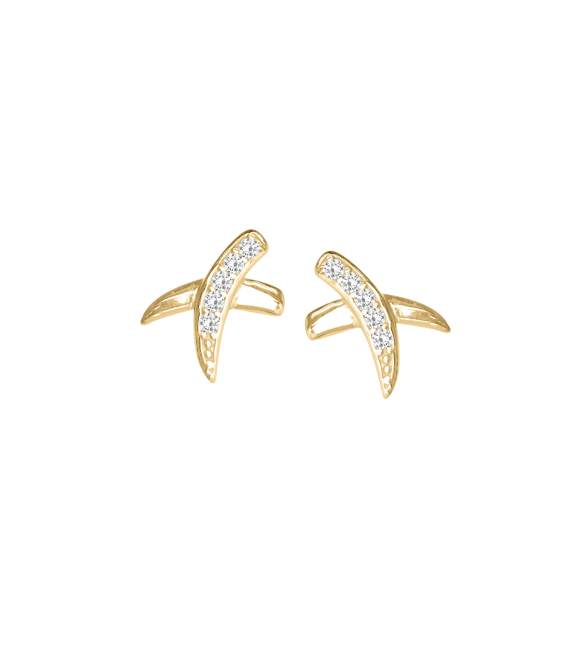 ikps bijoux Boucles d'oreilles plaquée or EHD495B-1