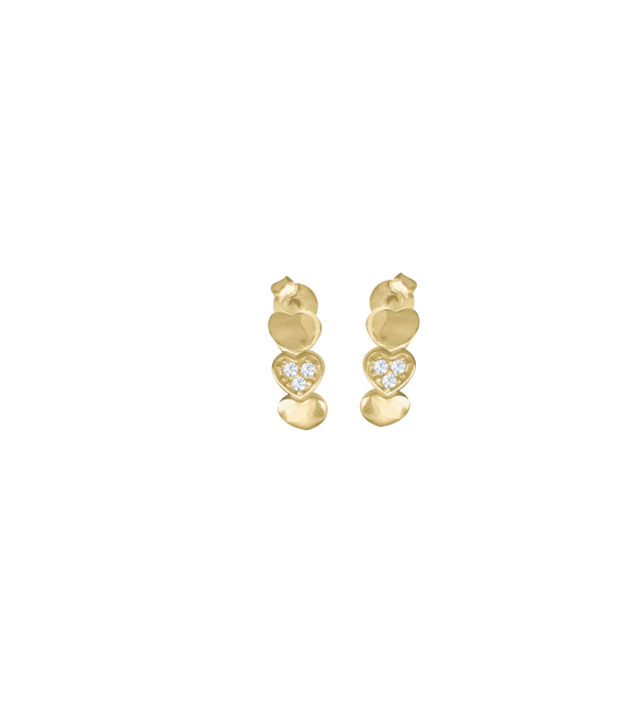 ikps bijoux Boucles d'oreilles plaquées or EHD434T-1