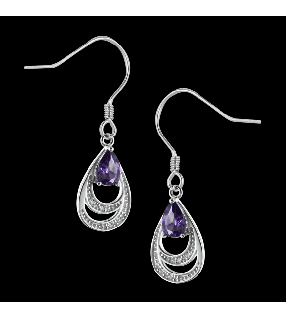 ikps bijoux Boucle d'oreille argent CHE099A