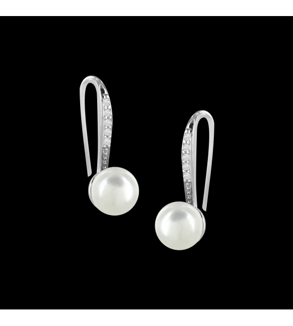 ikps bijoux Boucle d'oreille argent / Perle CHE112