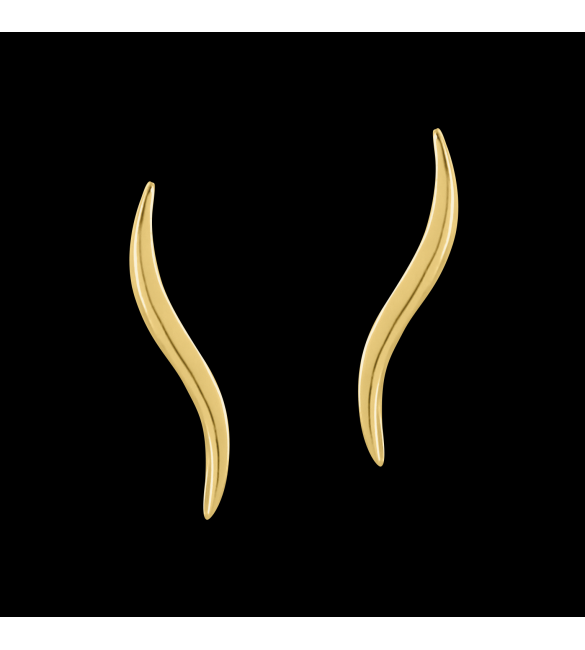 ikps bijoux Boucle d'oreille Plaqué or CHE032-1