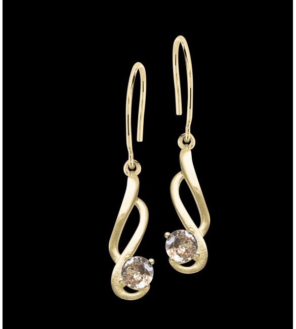 ikps bijoux Boucle D'Oreille Plaque Or EHD436T-1CH