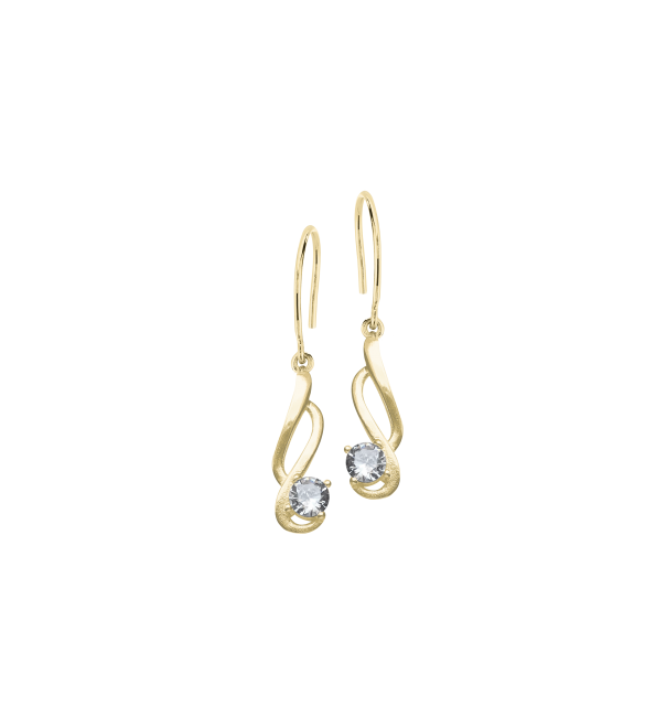 Ikps Bijoux Boucle D'Oreille Plaque Or EHD436T-C-1