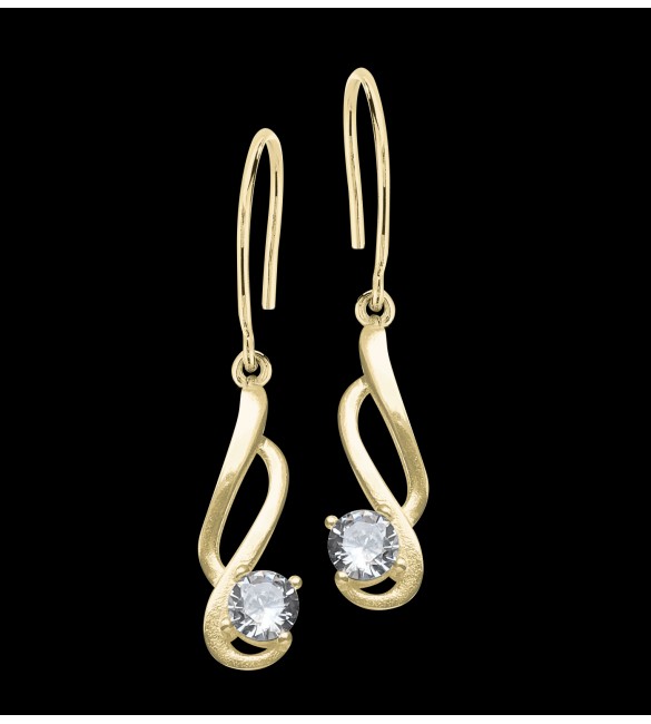 ikps bijoux Boucle D'Oreille Plaque Or EHD436T-C-1