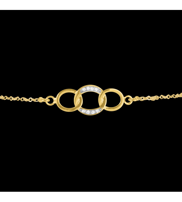 ikps bijoux Boucle d'oreille plaqué or GCA510-1