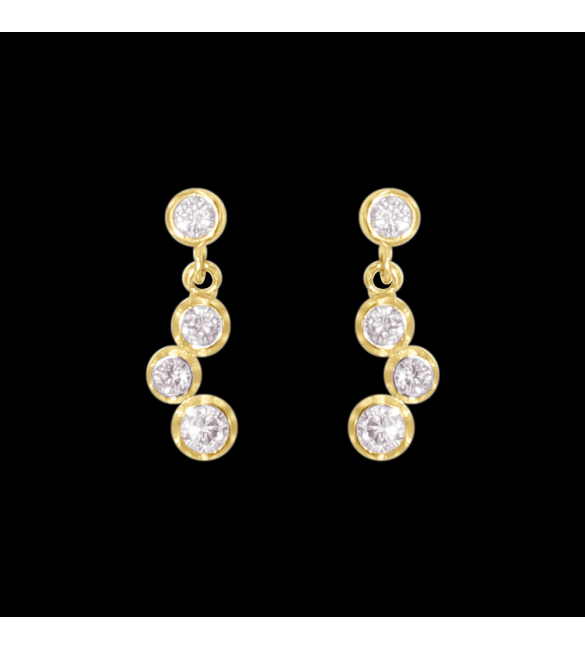 ikps bijoux Boucle d'oreille plaqué or GCE079-1