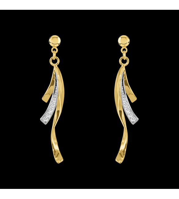 ikps bijoux Boucle d'Oreille Plaqué Or GCE320-1