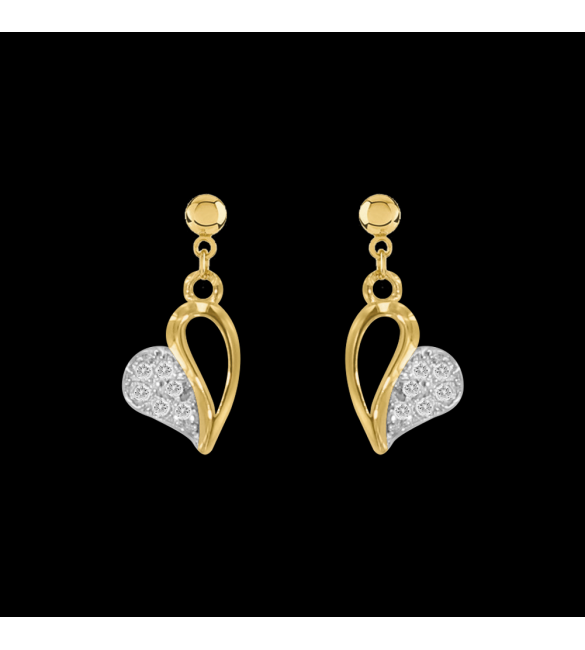 ikps bijoux Boucle d'Oreille Plaqué Or GCE322-1