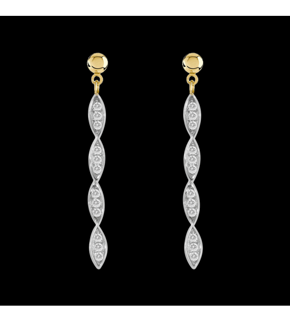 ikps bijoux Boucle d'Oreille Plaqué Or GCE323-1