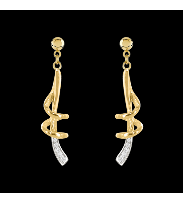 ikps bijoux Boucle d'Oreille Plaqué Or GCE331-1