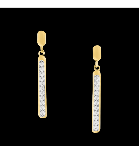 ikps bijoux Boucle d'Oreille Plaqué Or GCE353-1