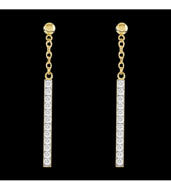 ikps bijoux Boucle d'Oreille Plaqué Or GCE365-1