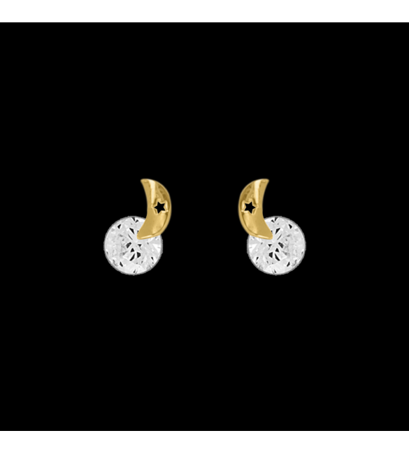 ikps bijoux Boucle d'Oreille Plaqué Or HCE019-1