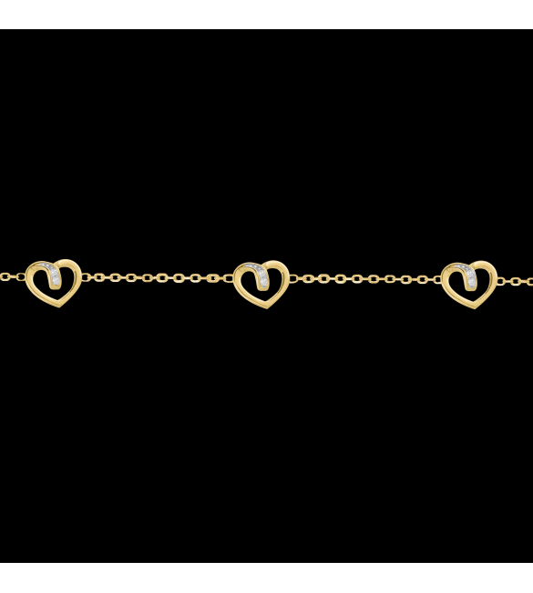 ikps bijoux Bracelet Plaqué or CHL044-1