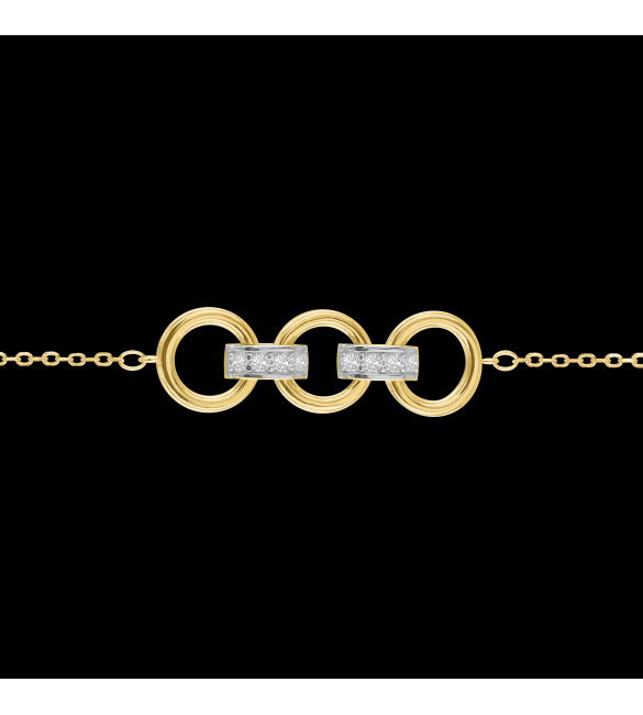 ikps bijoux Bracelet Plaqué Or CHL058-1