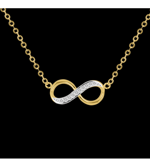 ikps bijoux Collier Plaqué Or infini GCT286-1