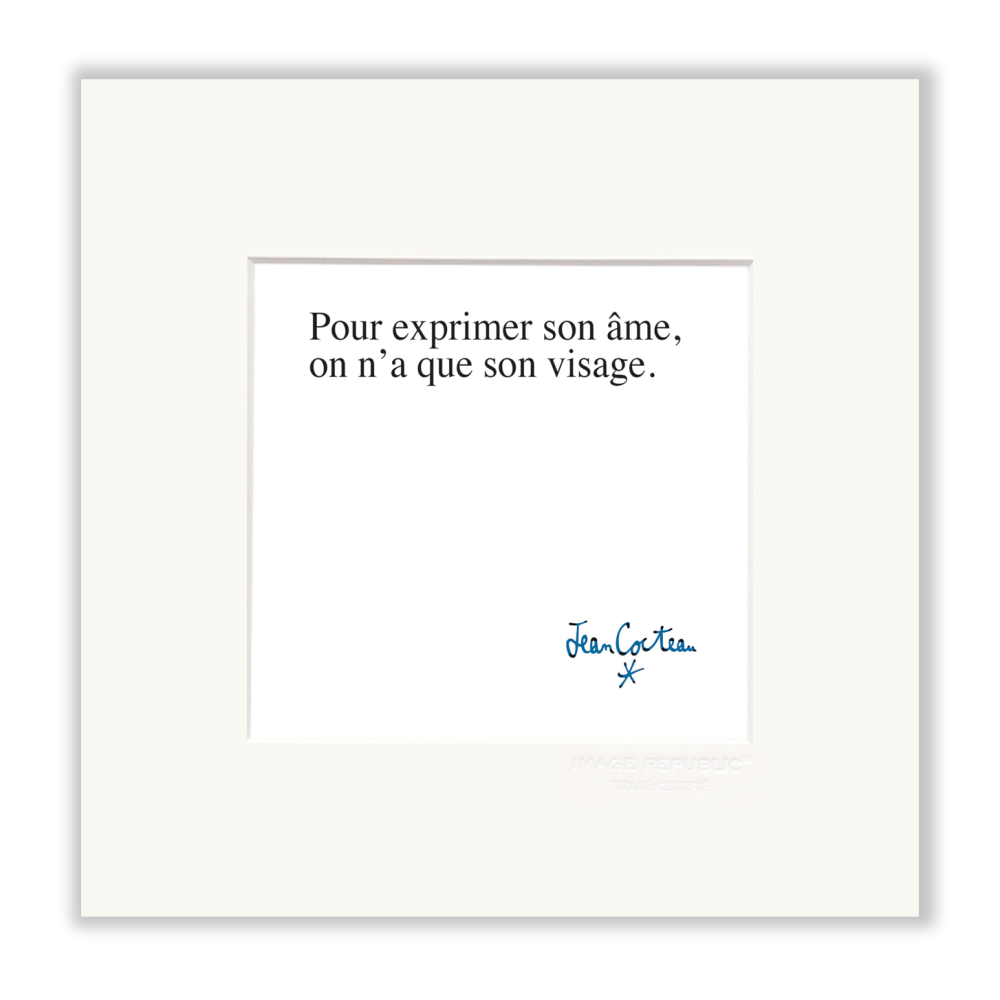 image republic 0005 POUR EXPRIMER SON AME ON N'A QUE SON VISAGE