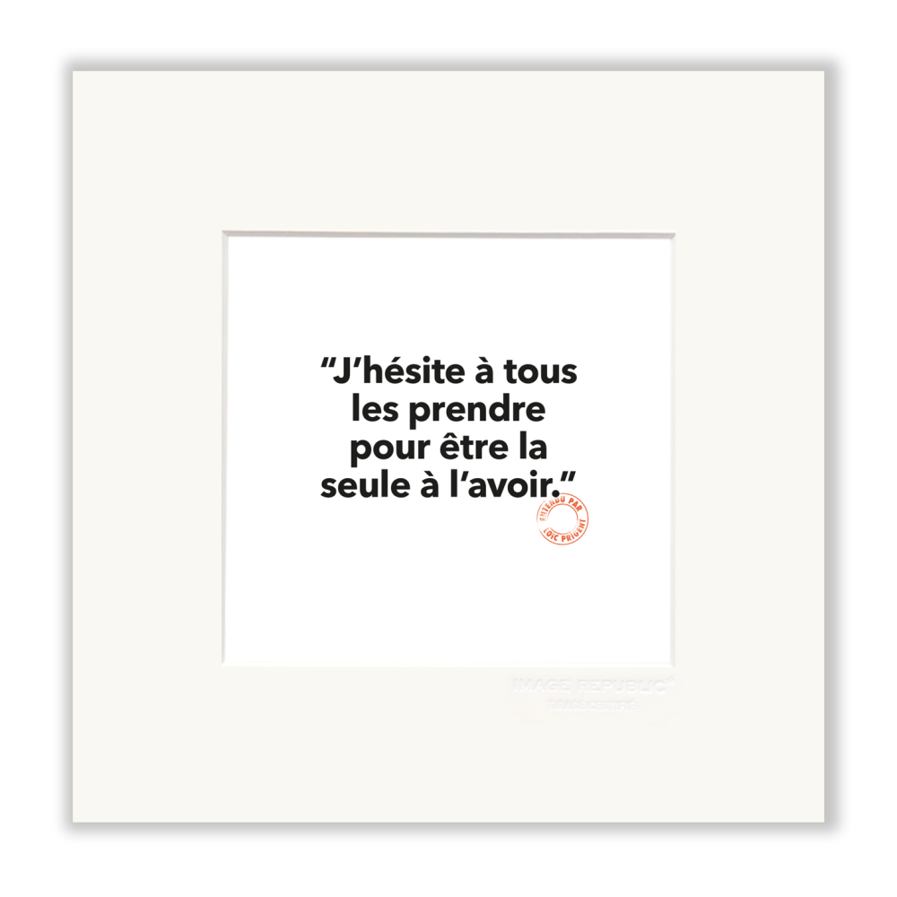 image republic 105 J'HESITE A TOUS LES PRENDRE