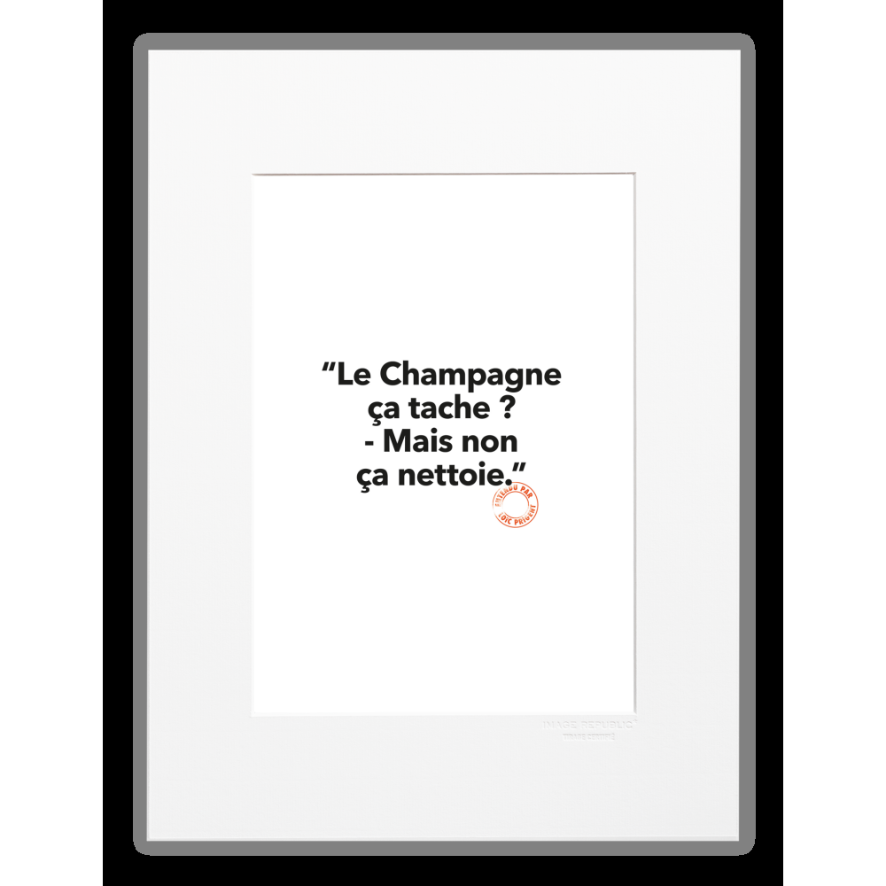 image republic 130 LE CHAMPAGNE CA TACHE ?