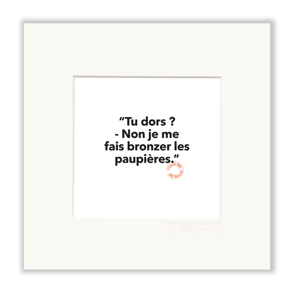 image republic 134 TU DORS ? NON JE ME