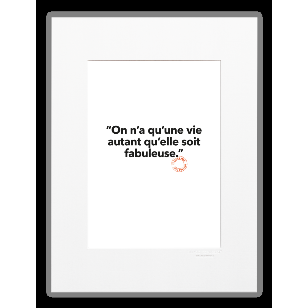 image republic 40 ON N'A QU'UNE VIE