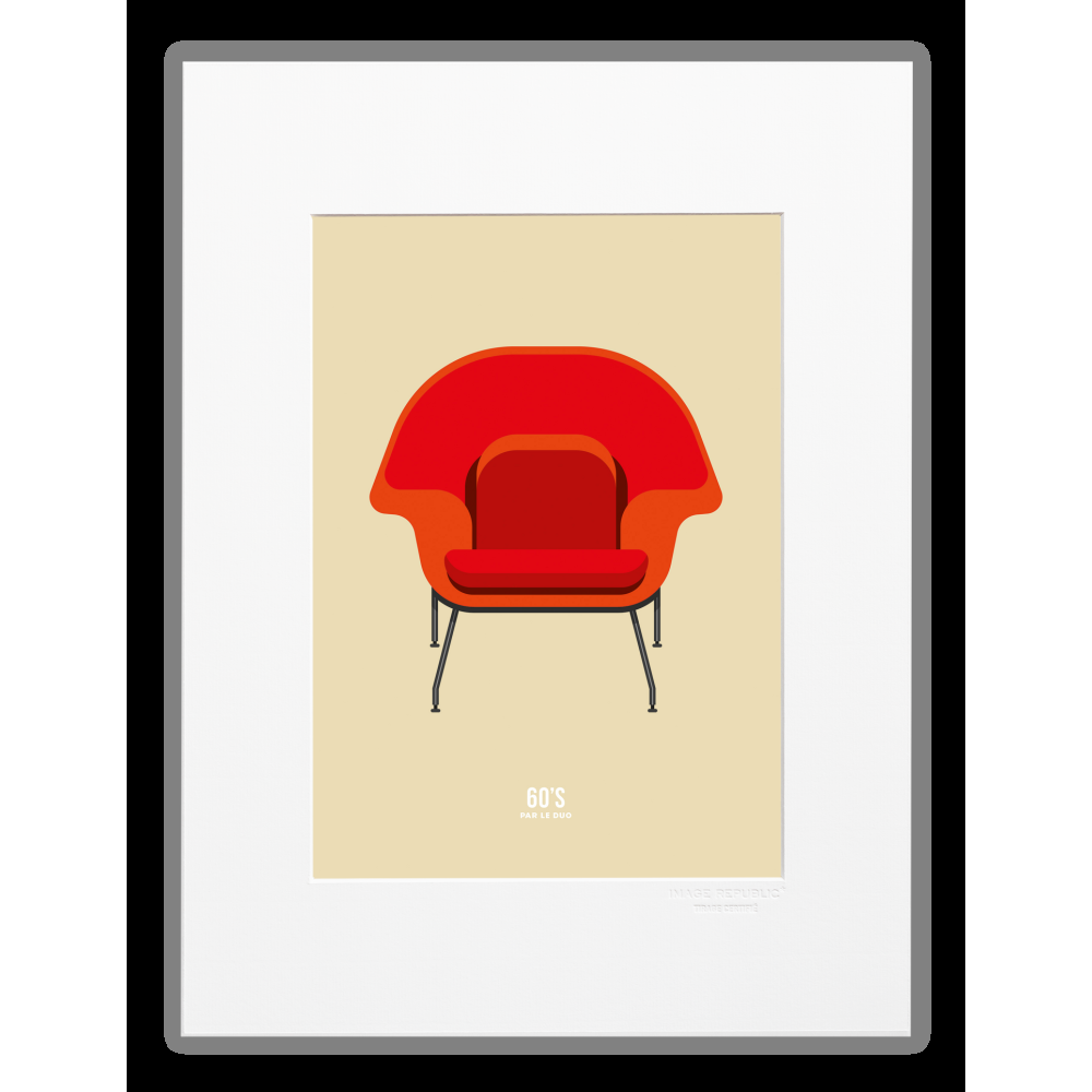 image republic 60 FAUTEUIL 1 ROUGE