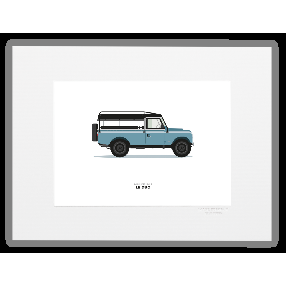 image republic LAND ROVER BLEUE