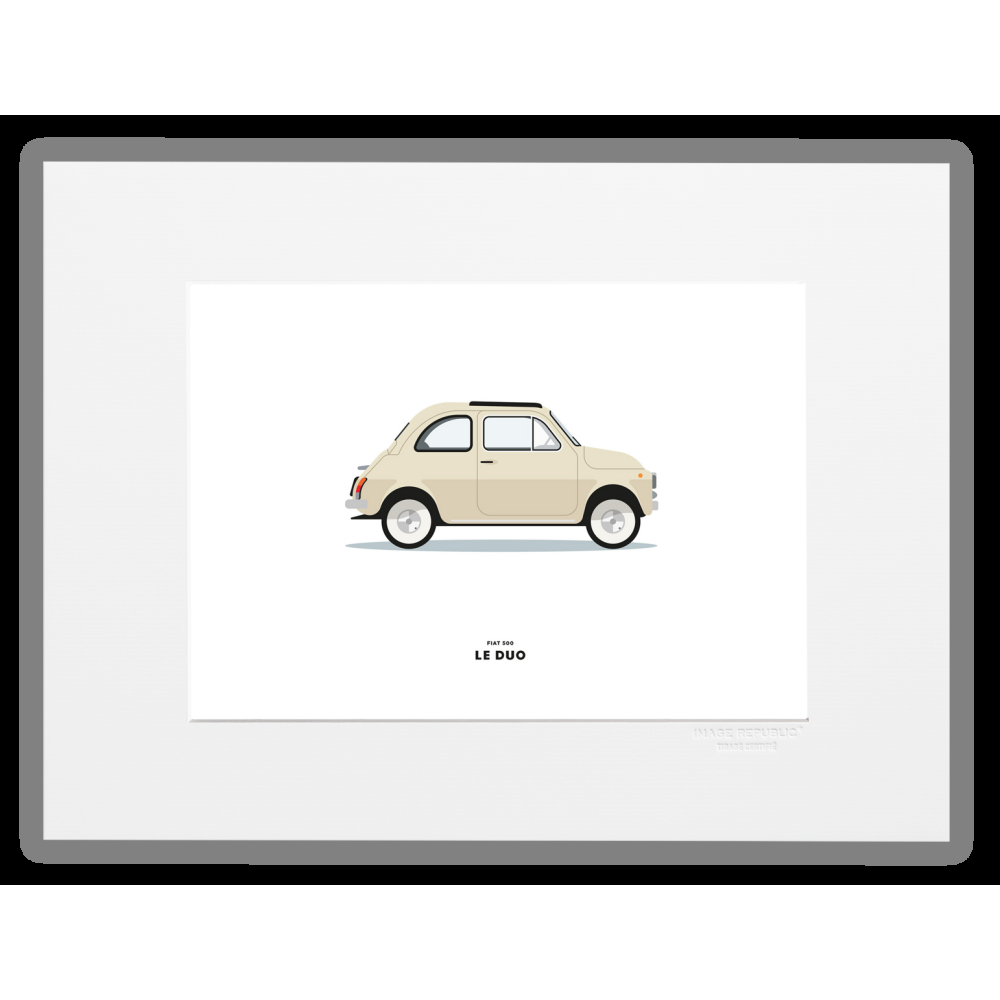 image republic VOITURE FIAT 500 BEIGE