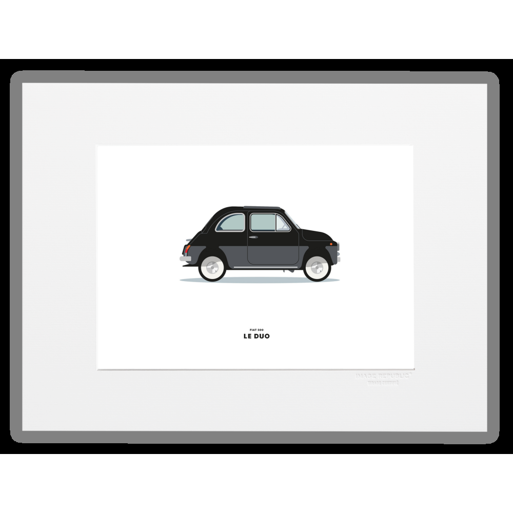 image republic VOITURE FIAT 500 NOIRE
