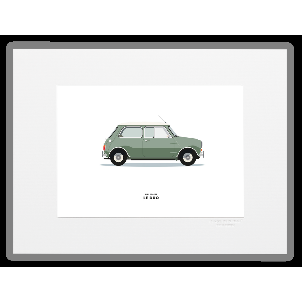 image republic VOITURE MINI COOPER VERT CLAIR