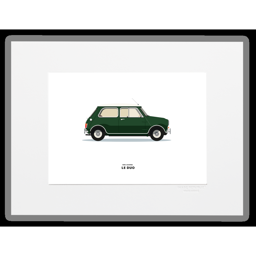 image republic VOITURE MINI COOPER VERT FONCE
