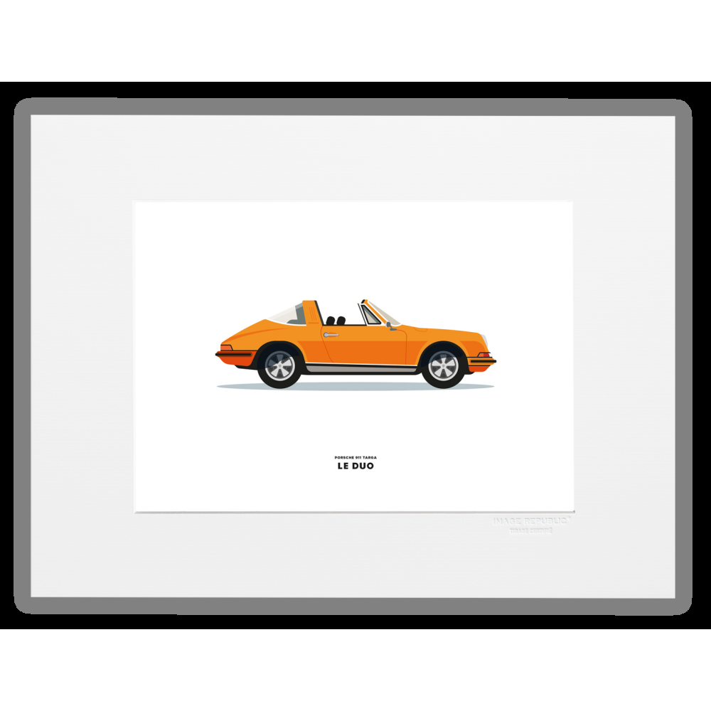 image republic VOITURE PORSCHE 911 TARGA ORANGE