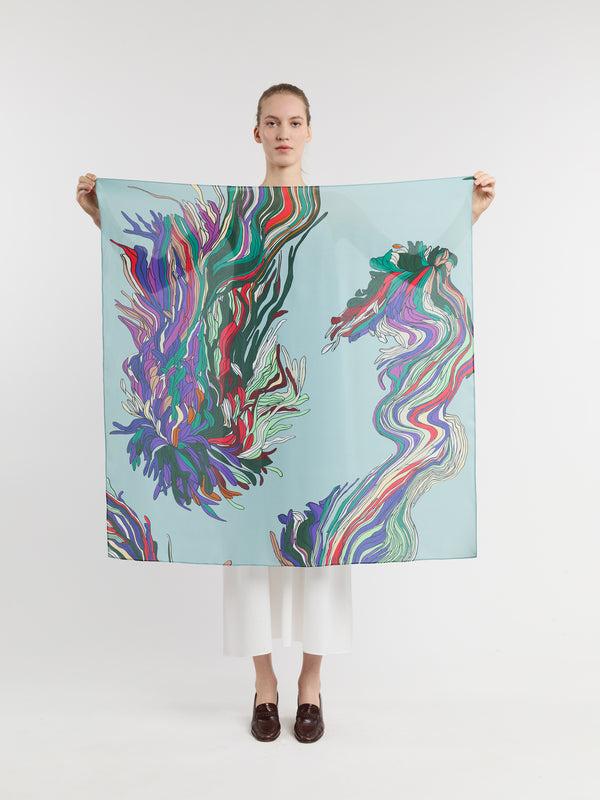 indress Chrysanthème Blue