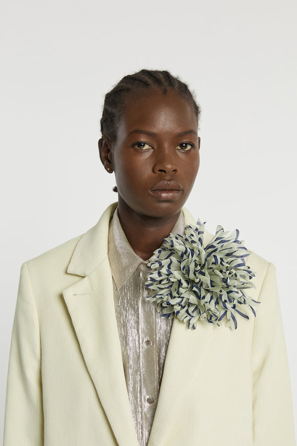 Indress Nicole Striped Ecru / Blue