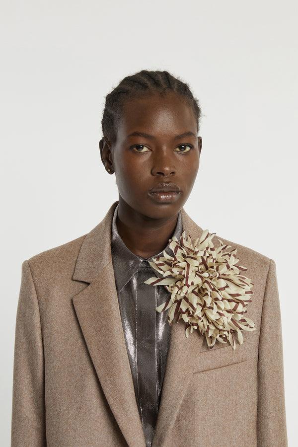 Indress Nicole Striped Ecru / Brown