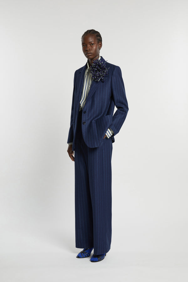 Indress Nicole Striped Purple / Almond