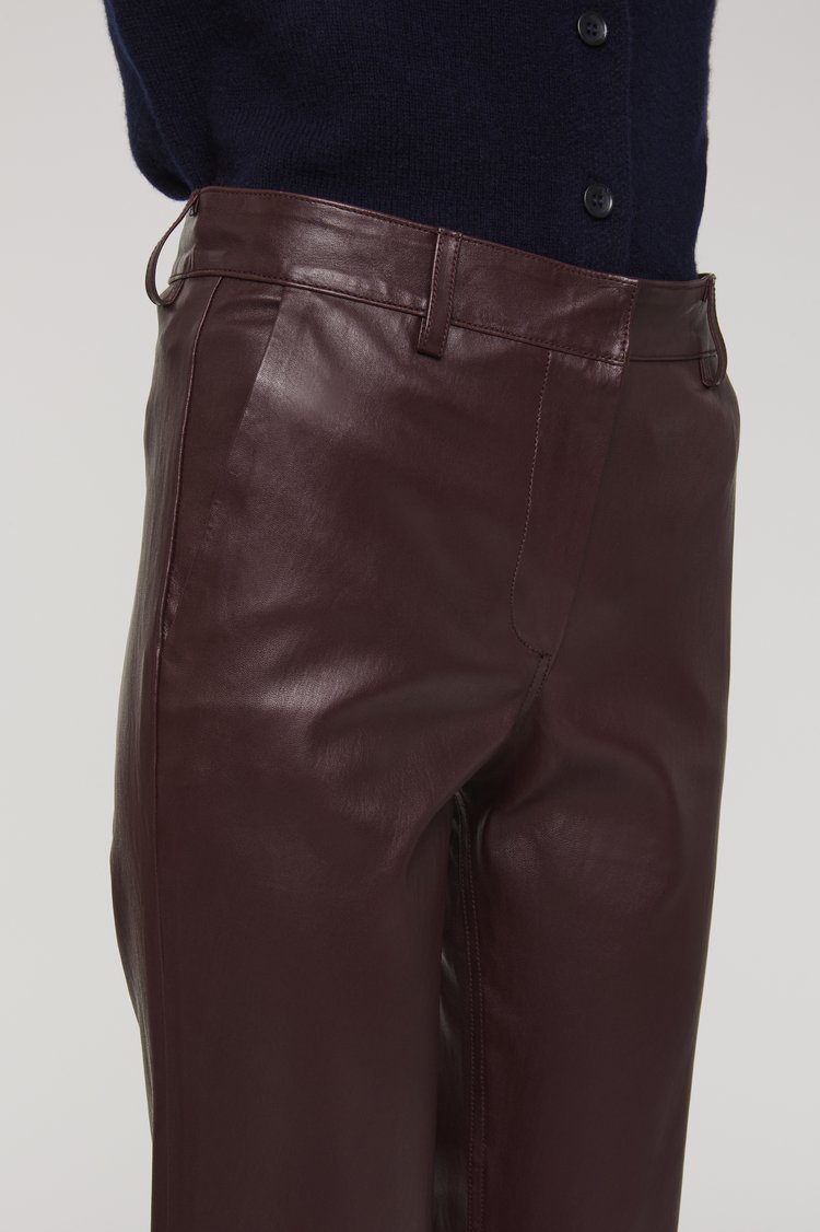 Inès & Marèchal LUNA - Leather Stretch Trousers
