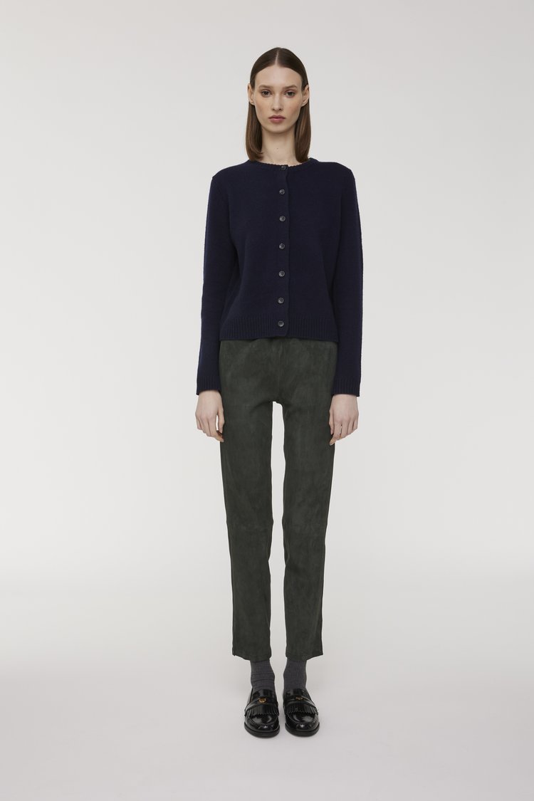 inès & marèchal ORCHIS - Suede stretch trousers