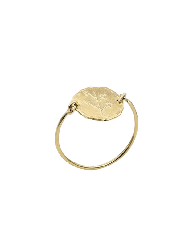 ines de la fressange Bague Lutèce motif Coeurs plaqué or