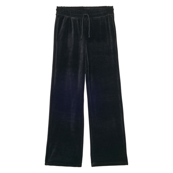 ines de la fressange Bas de jogging Britney en velours lisse noir