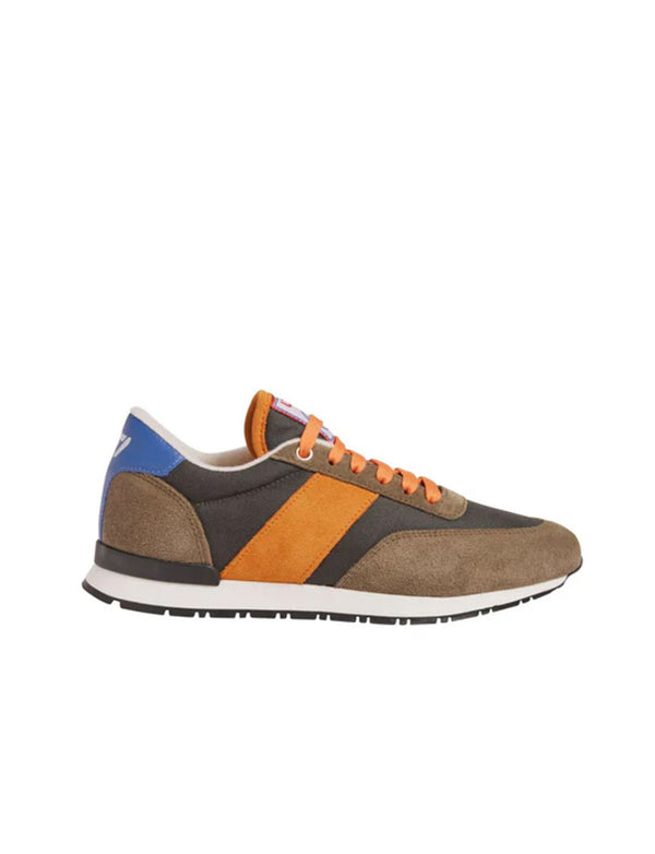 ines de la fressange Baskets "77" Unisexes kaki/orange/bleu UZS x Ines