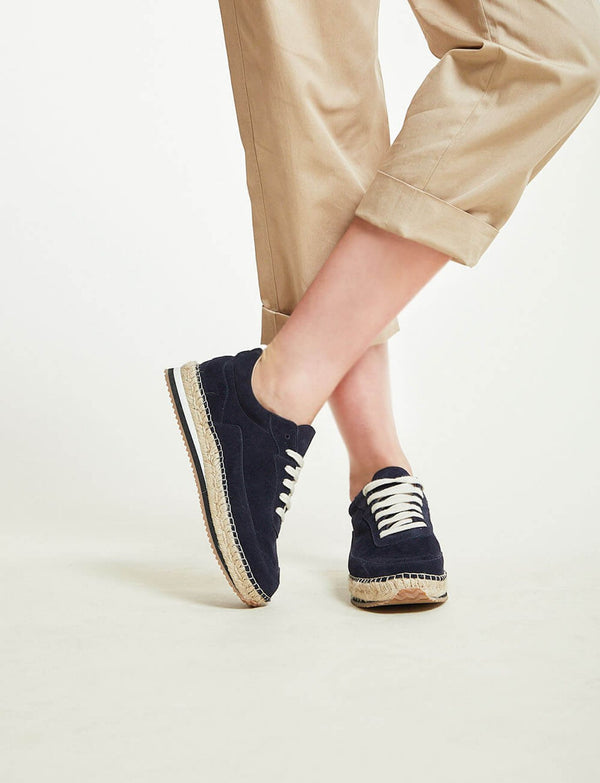 Ines De La Fressange Baskets-espadrilles Tracy Bleu Marine