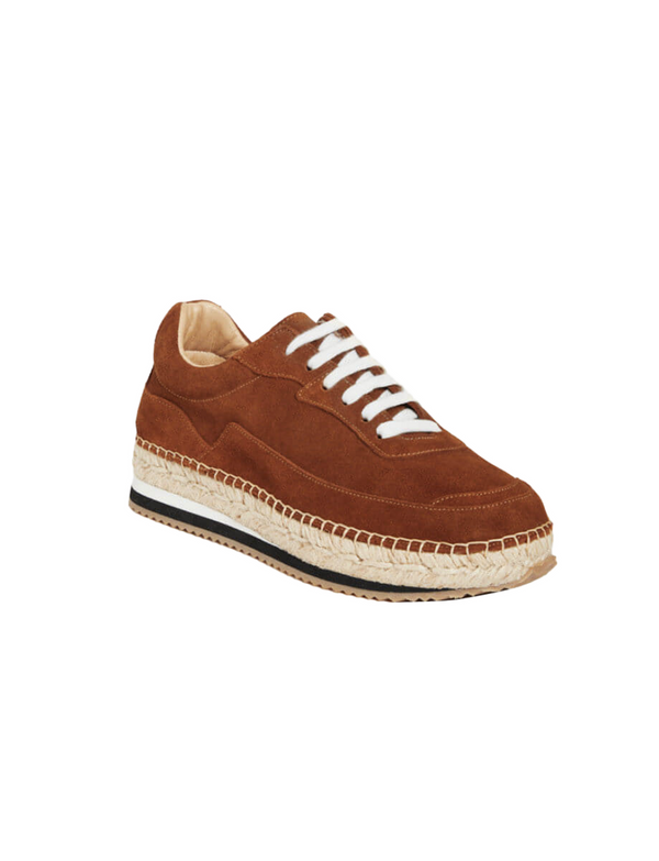 Ines De La Fressange Baskets-espadrilles Tracy Daim Marron