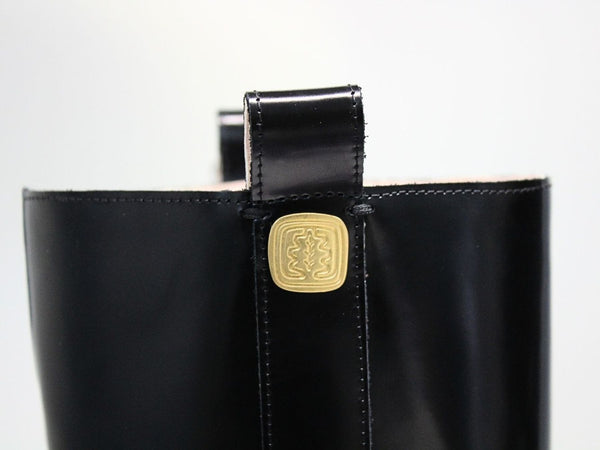 Ines De La Fressange Bottes Lana Noires En Cuir Lisse