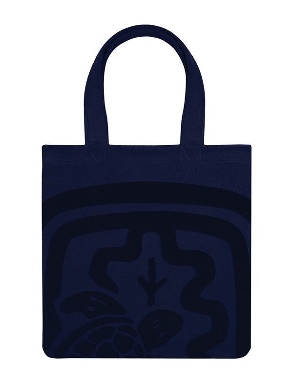 ines de la fressange Boudoir Sac cabas en éponge Ines x Vilebrequin bleu navy