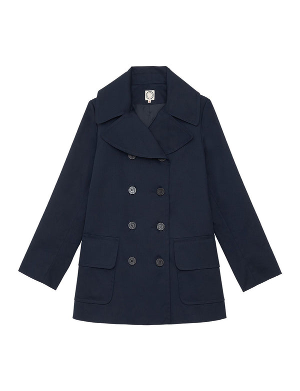 ines de la fressange Caban Séraphine bleu Navy léger