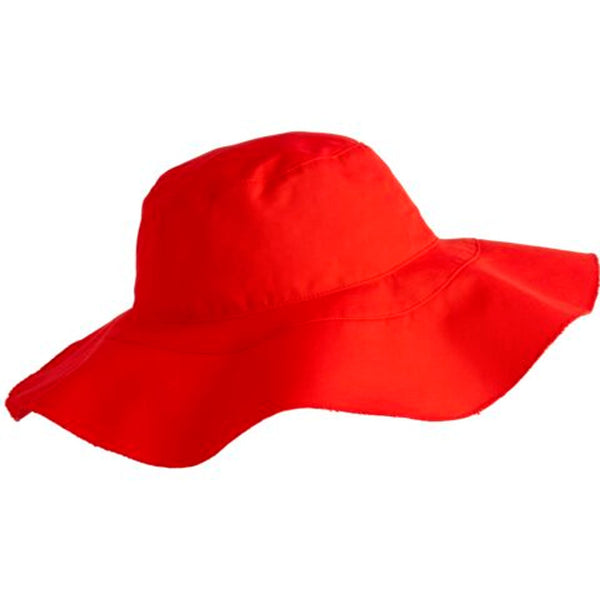 ines de la fressange Cabana chapeau femme en coton bio Ines x Vilebrequin rouge coquelicot