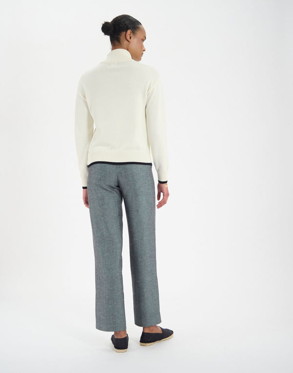 Ines De La Fressange Cardigan Atticus En Coton écru