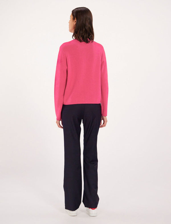 Ines De La Fressange Cardigan Cesaria Rose Laine Et Cac