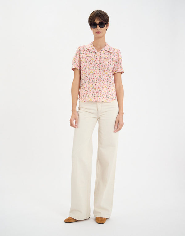 Ines De La Fressange Chemise Constance En Coton à Fleurs